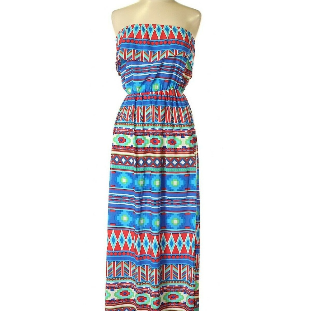 Newbery Kustom Maxi Dress Strapless Medium
